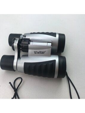 Vivitar 5x30 Compact Binoculars Black Silver Carrying Case Outdoors Travel